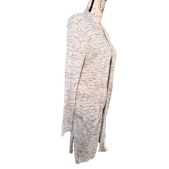 Sonoma Women’s The Everyday Cardigan Sweater Grey Size Large Ribbed NWT Open - Picture 5 of 15